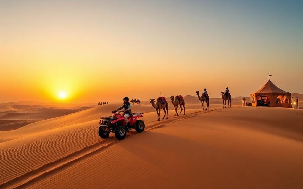 Dubai: Desert Safari, Quad Bike, Camel Ride & Al Khayma Camp