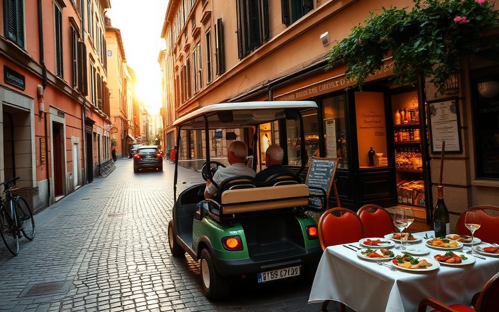Rome: Exclusive 3-Hour Golf Cart Tour with Local Food Tasting