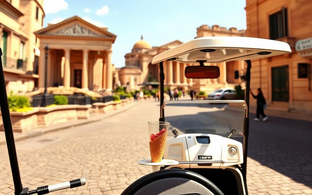 Rome: Golf Cart Tour with Artisanal Gelato Tasting